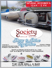 Society Car Club Mesa, Arizona Show & Shine Toy Drive 2019