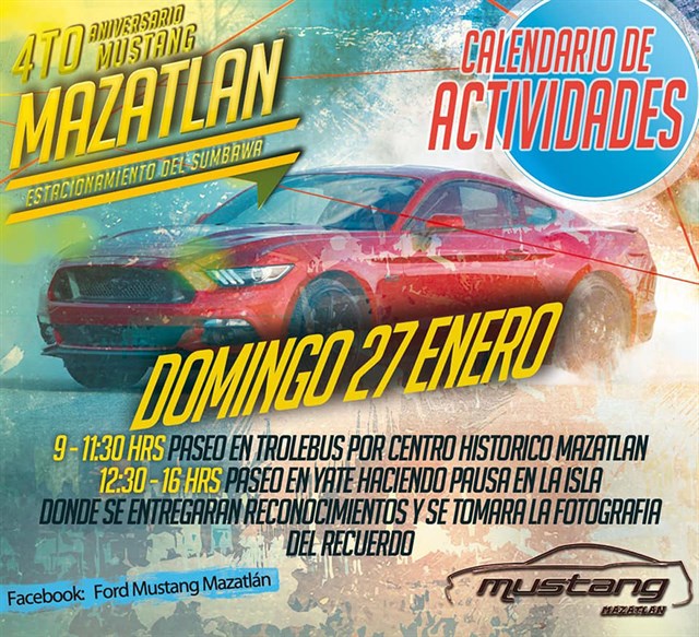 4to Aniversario Mustang Mazatlan