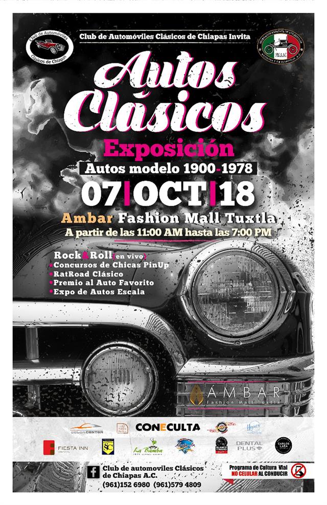 Autos Clasicos Exposición Chiapas 2018