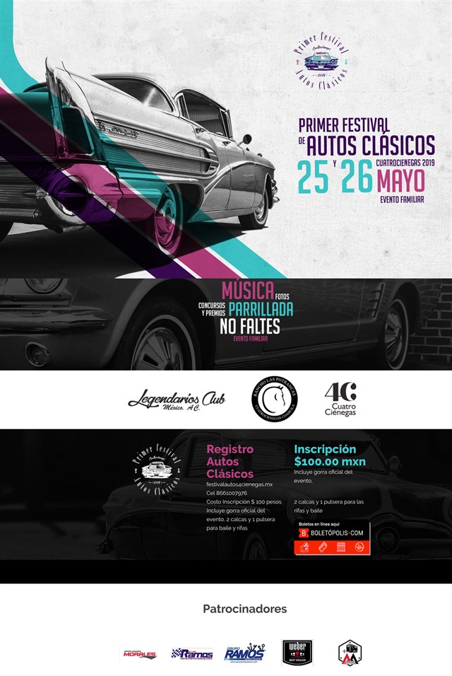 Primer Festival de Autos Clásicos Cuatrocienegas 2019