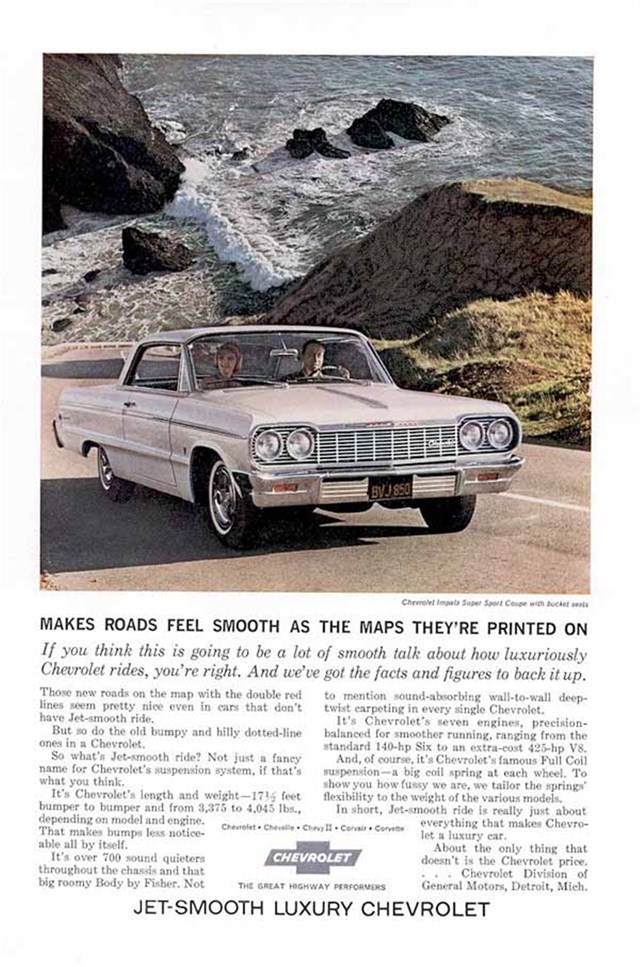 Publicidad de Chevrolet Impala 1964 #630