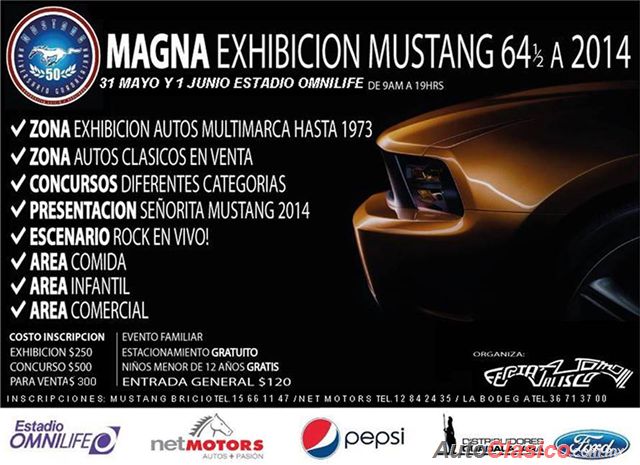Magna Exhibición Mustang 64 1/2 a 2014