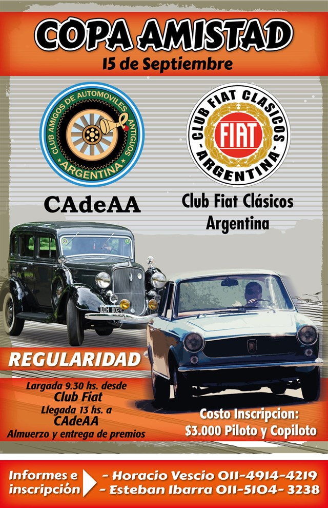 Copa Amistad CAdeAA - Club Fiat Clásicos Argentina Septiembre 2019