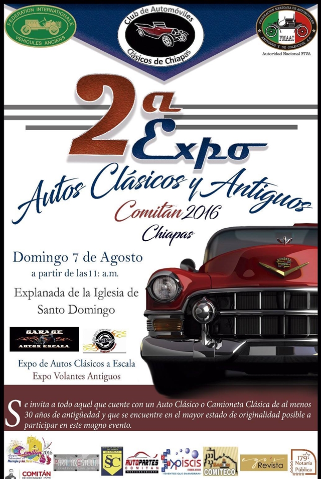 2a Expo Autos Clásicos y Antiguos Comitan Chiapas 2016