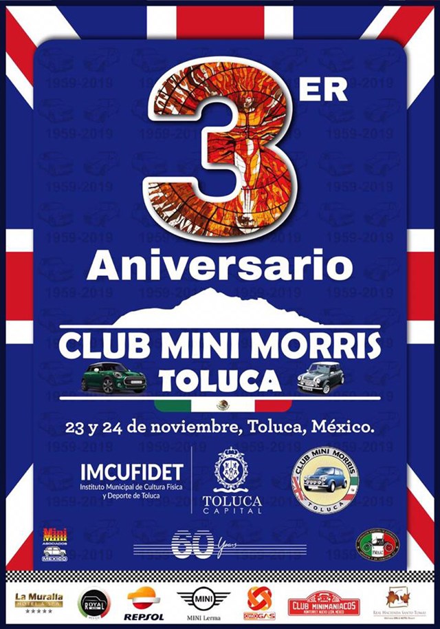 3er Aniversario Club Mini Morris Toluca - Eventos de Autos Clásicos,  Rallyes, Desfiles y Exposiciones 