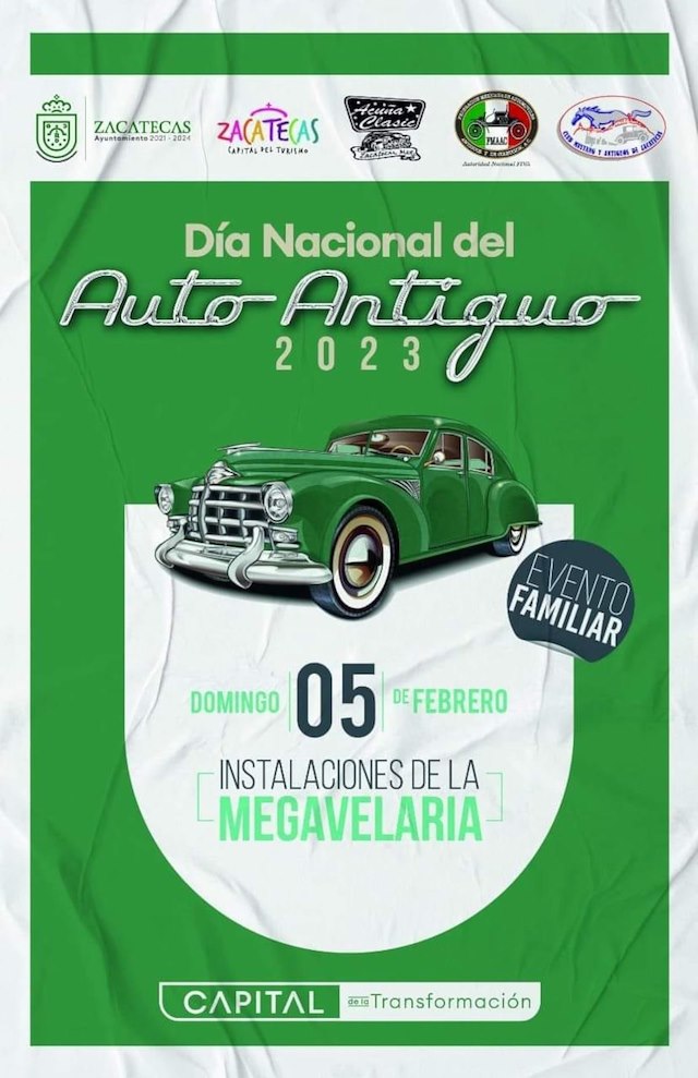 Día Nacional del Auto Antiguo Zacatecas