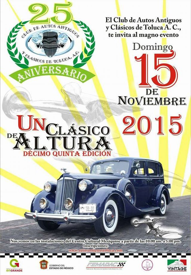 Un Clásico de Altura, Décimo Quinta Edición - Eventos de Autos Clásicos,  Rallyes, Desfiles y Exposiciones 