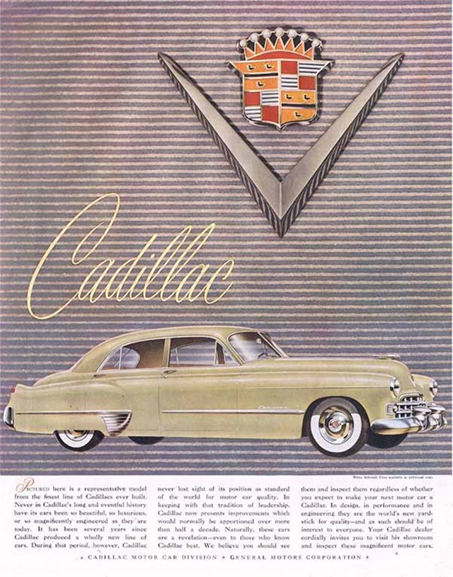 Publicidad de Cadillac Serie 61 1949 #152