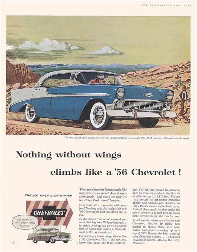 Publicidad de Chevrolet Bel Air 1956 #864