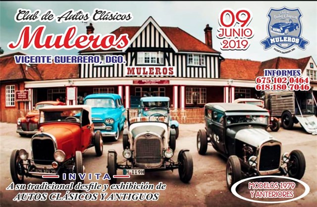 Desfile y Exhibición de Autos Clásicos Muleros 2019