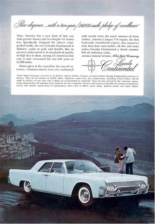 Publicidad de Lincoln Continental 1961 #573
