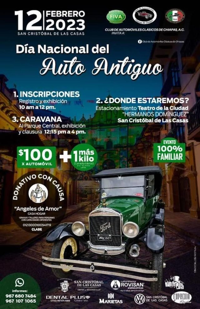 Día Nacional del Auto Antiguo Chiapas - Eventos de Autos Clásicos, Rallyes,  Desfiles y Exposiciones 