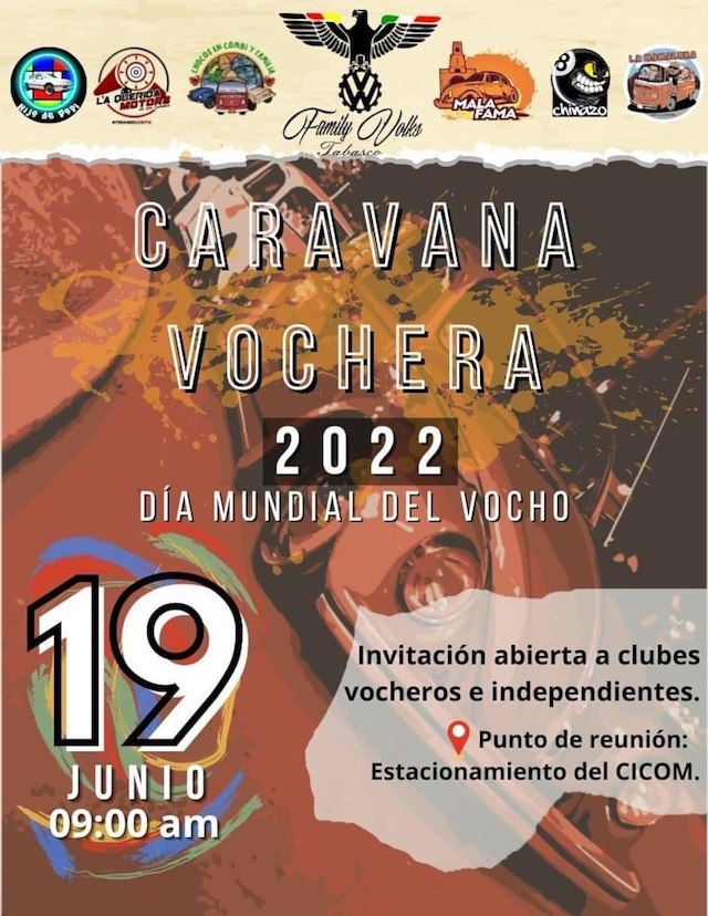 Caravana Vochera 2022 - Día Internacional del Vocho