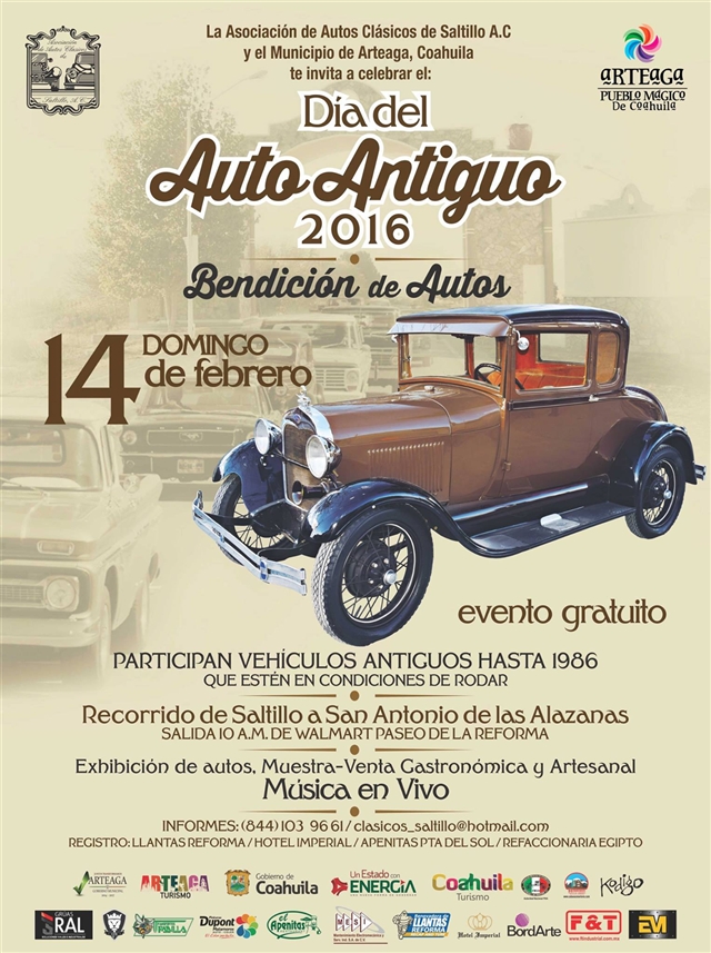 Día del Auto Antiguo 2016 Saltillo