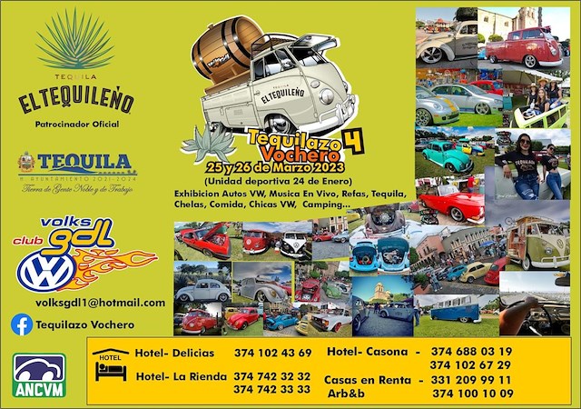 Tequilazo Vochero 4 - Eventos de Autos Clásicos, Rallyes, Desfiles y  Exposiciones 