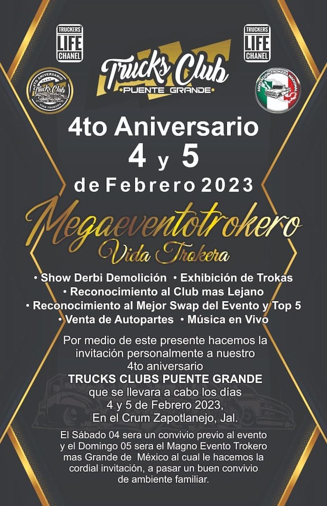 4o Aniversario Trucks Club Puente Grande