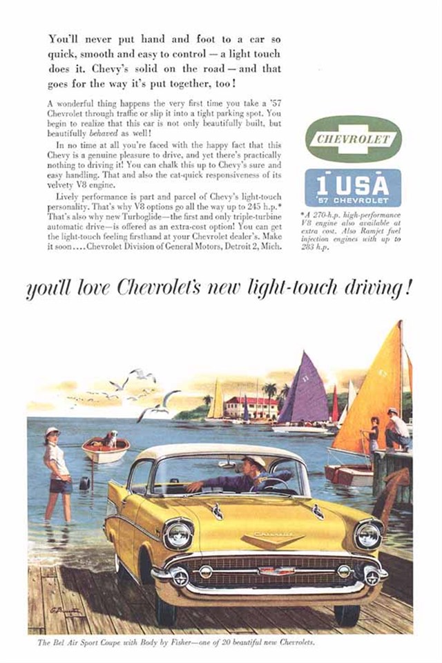Publicidad de Chevrolet Bel Air 1957 #393