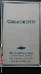 manual del conductor del Chevrolet Celebrity 1984