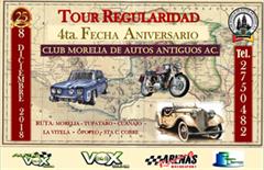 Más información de Tour Regularidad 4a Fecha Aniversario del Club Morelia de Autos Antiguos