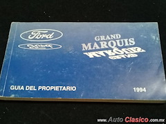 Manual Del Propietario Del Ford Grand Marquis 1994