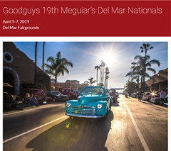 Más información de Goodguys 19th Meguiar’s Del Mar Nationals