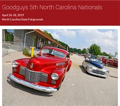 Más información de Goodguys 5th North Carolina Nationals