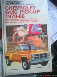 manual de mantenimiento y servicio,chevrolet,GMC,pick-up,1970-1986.