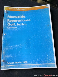 manual de reparaciones Golf Jetta, 1989 Carroceria