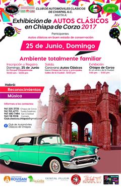 Más información de Exhibición de Autos Clásicos en Chiapa de Corzo 2017