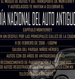 Más información de Día Nacional del Auto Antiguo Monterrey 2018