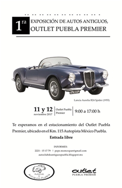 Más información de 1ra. Exposición de Autos Antiguos, Outlet Puebla Premier