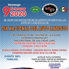 Más información de Día Nacional del Auto Antiguo Chiapas 2020