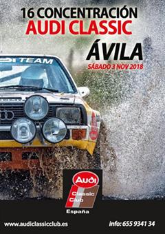 Más información de 16 Concentración Audi Classic Avila