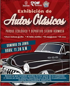 Más información de Exhibición de Autos Clásicos Parque Ecológico y Deportivo Sierra Hermosa 2021