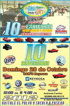 Más información de 10a Exhibición Autos Clásicos y Antiguos de Reynosa