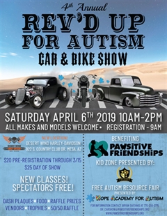 Más información de 4th Annual REV'D UP for Autism Car & Bike Show