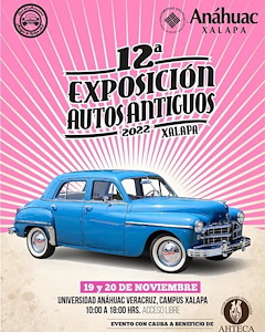 Más información de 12a Exposición Autos Antiguos Xalapa 2022