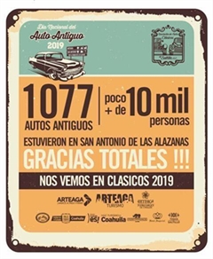Día Nacional del Auto Antiguo 2019 Rodada a San Antonio de las Alazanas - Imágenes del Evento