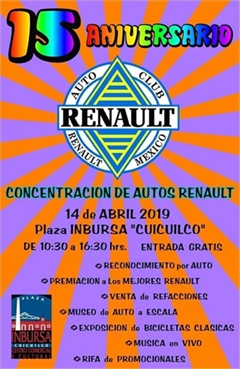 Más información de 15 Aniversario Auto Club Renault México