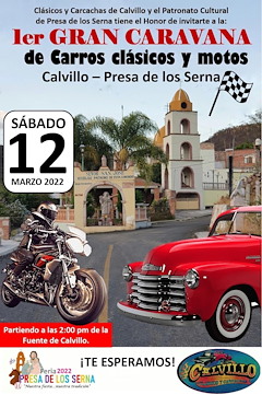 Más información de 1er Gran Caravana de Carros Clásicos y Motos Calvillo - Presa de los Serna