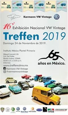 Más información de 16a Exhibición Nacional VW Vintage Treffen 2019