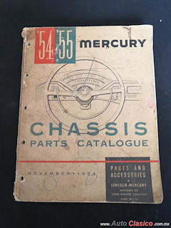 manual de  partes  del Ford Lincoln-Mercury  1954-1955