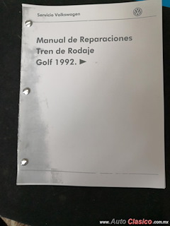 manual de  reparaciones  Tren de Rodaje  VW Golf  1992