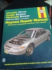manual  de manto. y servicio del Chrysler Cirrus , Dodge Stratus y Plymouth Breeze 1995 al 2000