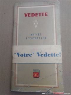 Manual De Propietario Vedette 1956