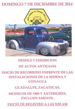 Más información de Desfile y exhibición de autos antiguos