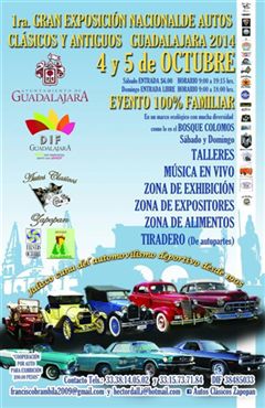 Más información de 1a Gran Exposición Nacional de Autos Clásicos y Antiguos Guadalajara 2014